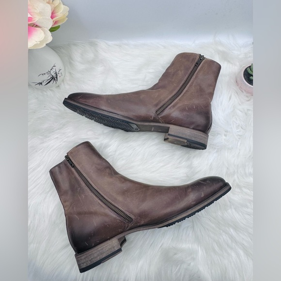 GR by Gordon Rush Sutherland Brown Leather Ankle Boots Size 10 Genuine Leather - Picture 4 of 10
